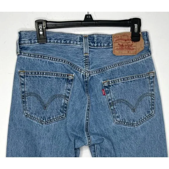 Levis 501 XX Straight Leg Button Fly High Waisted Jeans Size 31 x 32.5